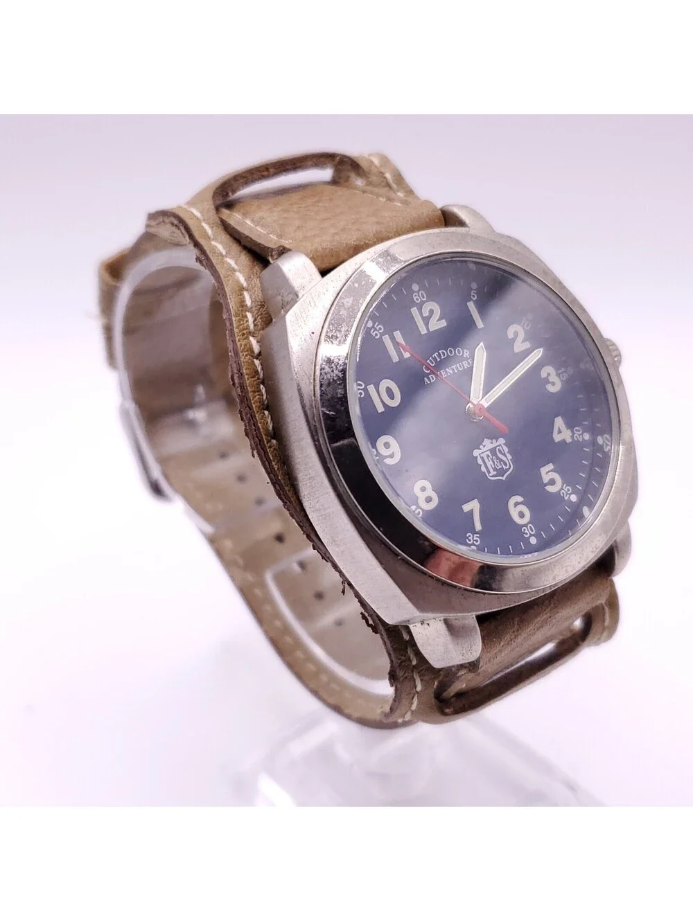 Field And Stream Outdoors Adventures Watch Men 40mm Blue Dial New Battery